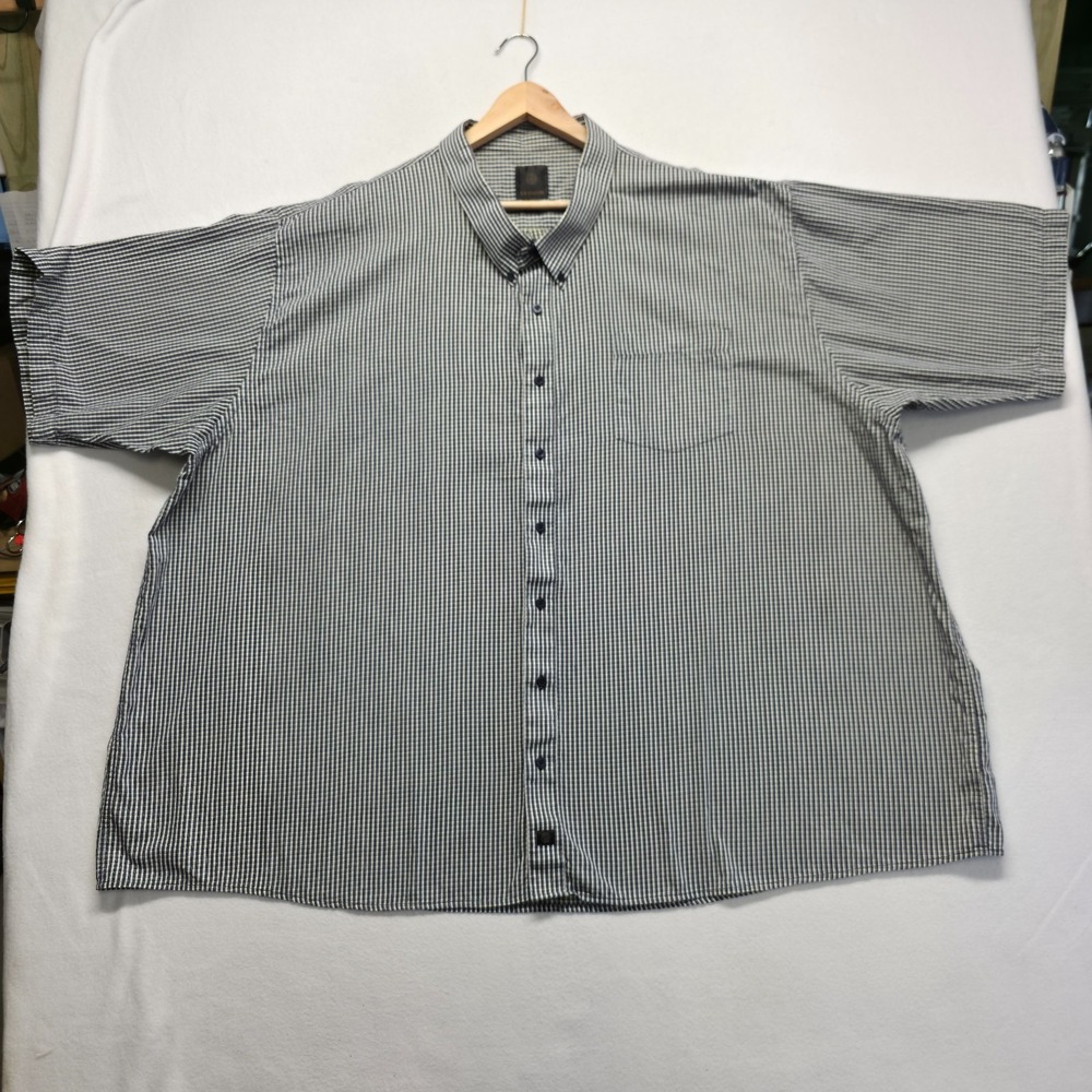 F/X Fusion Men's Blue Short Sleeve Button Up Shirt Size 6X